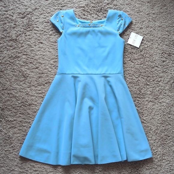 NWT Zoe LTD Juniors / Girls Blue Dress - Picture 1 of 10